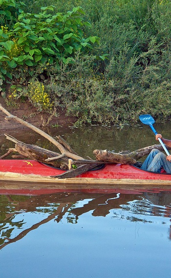 mit dem Kanu auf Loire